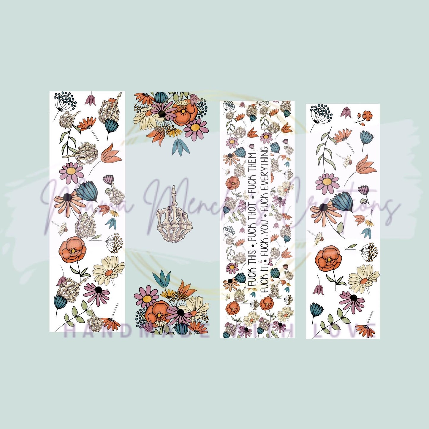 Boho Floral Sweary F’s Pen Refillable Gel Pen