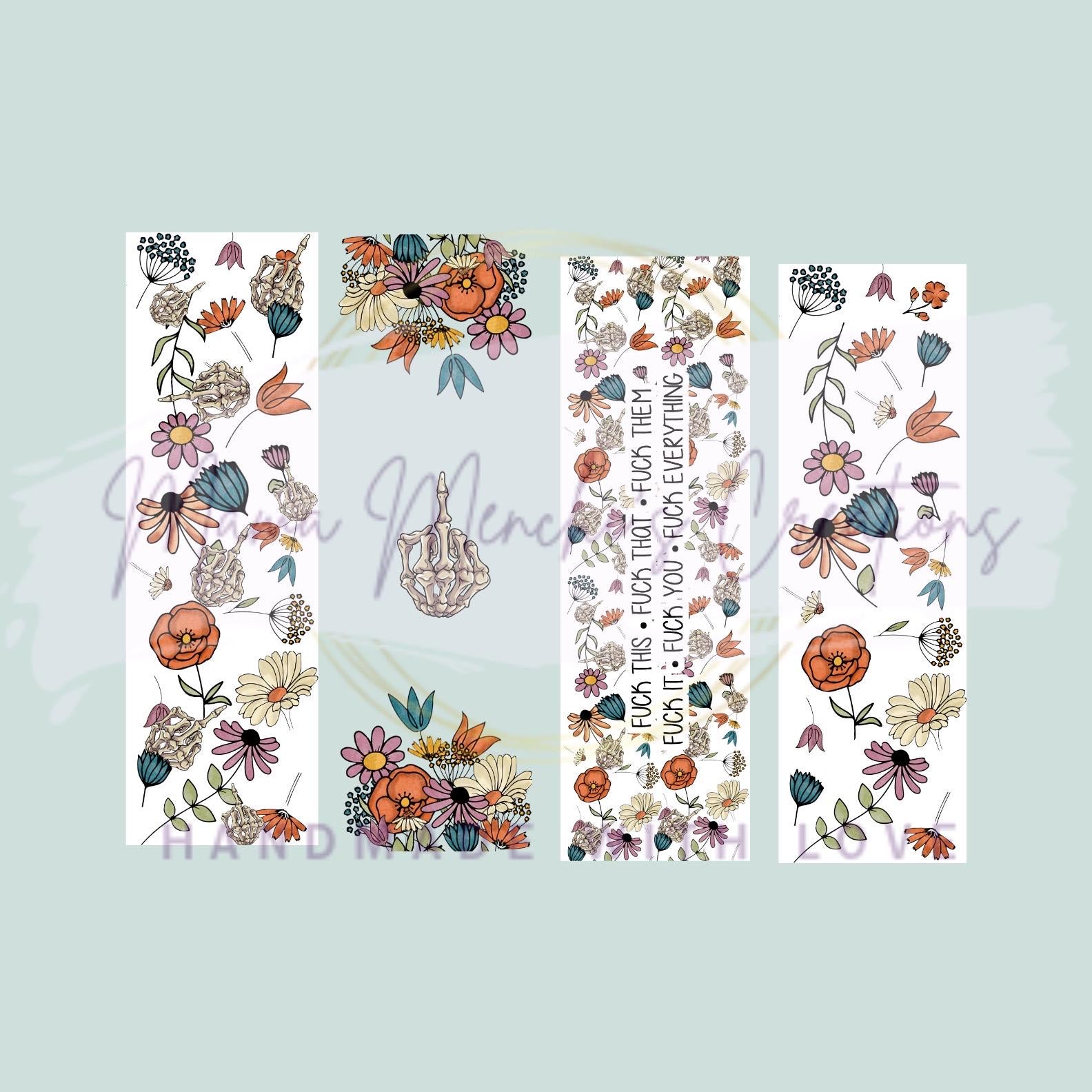 Boho Floral Sweary F’s Pen Refillable Gel Pen