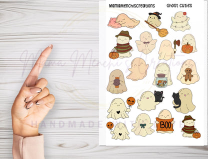 Ghost Matte Sticker Sheet – Bujo Planner Stickers