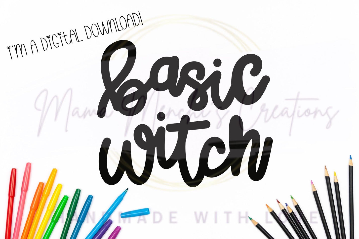 Basic Witch Halloween Sublimation DTF PNG Digital Download