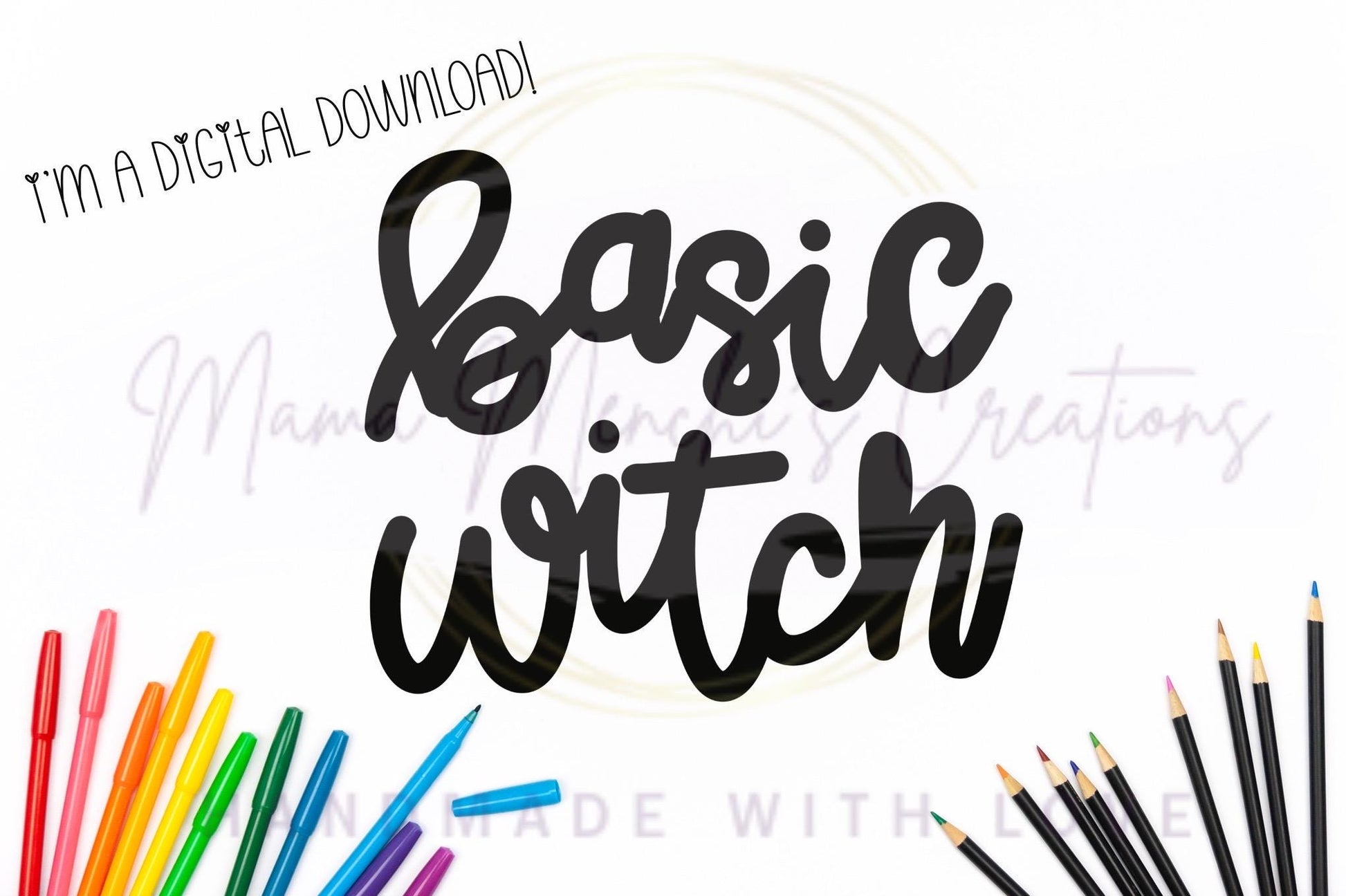 Basic Witch Halloween Sublimation DTF PNG Digital Download