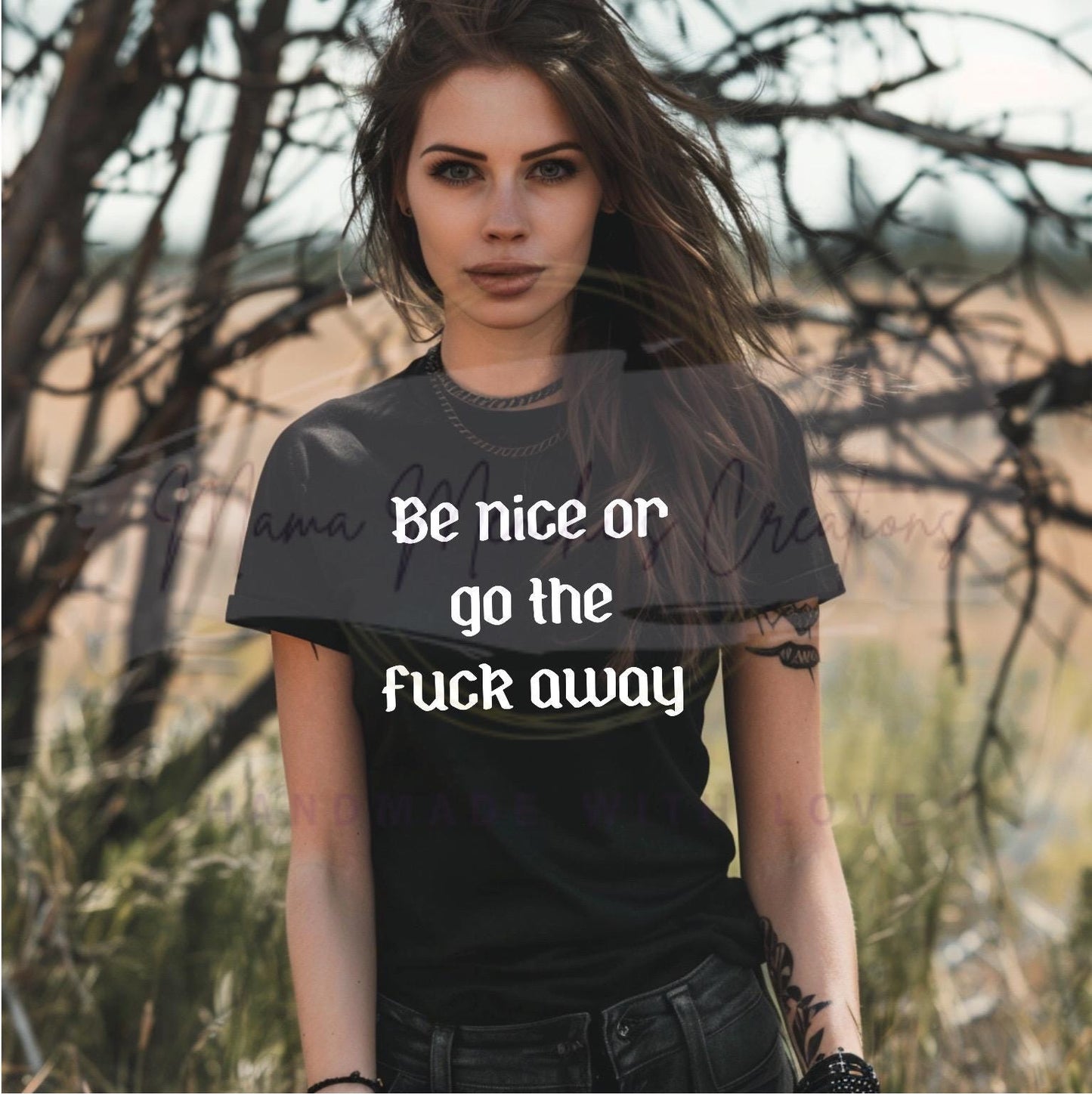 Be Nice Sweary Sublimation DTF PNG Digital Download