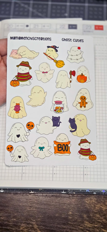Ghost Matte Sticker Sheet – Bujo Planner Stickers
