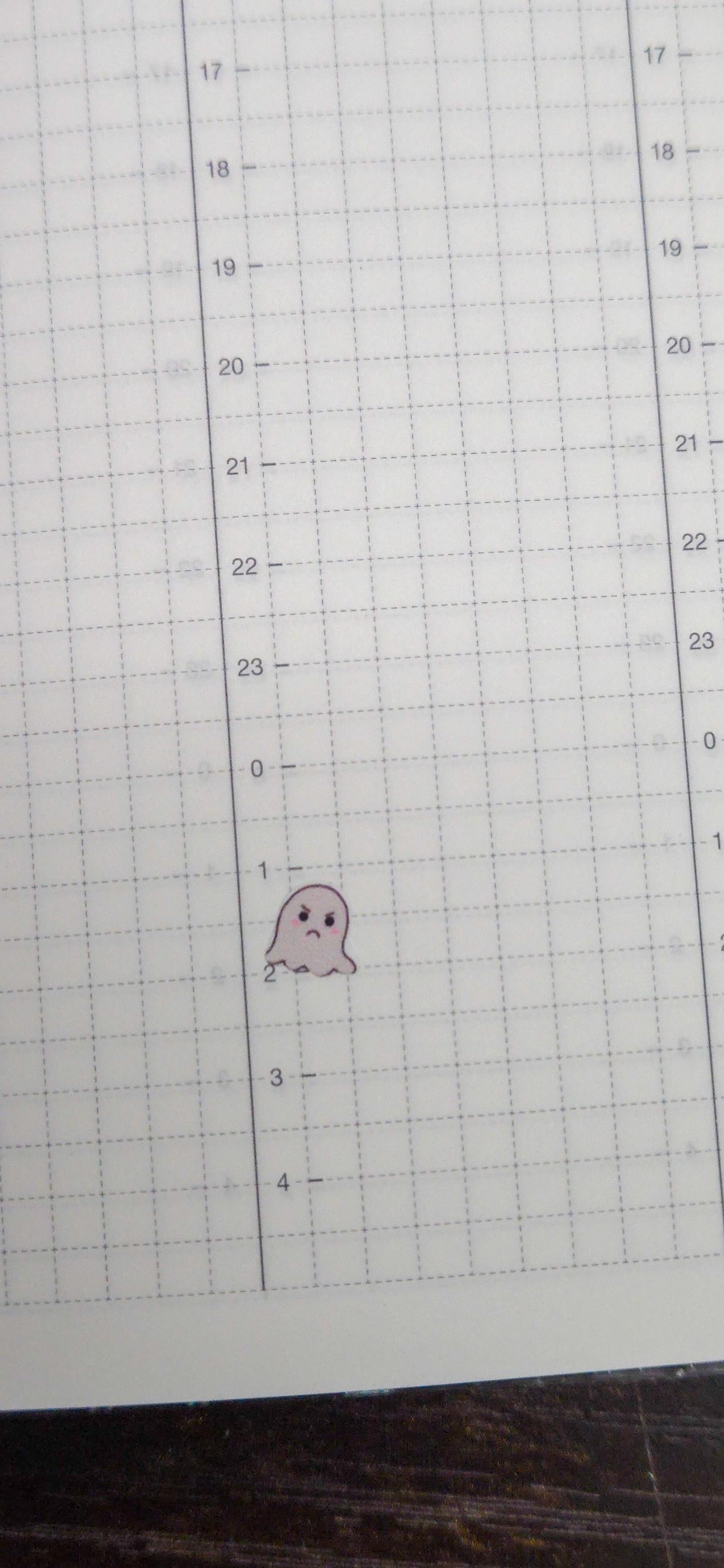 Tiny Ghost Emojis Matte Bujo Journal Planner deco Sticker Sheet