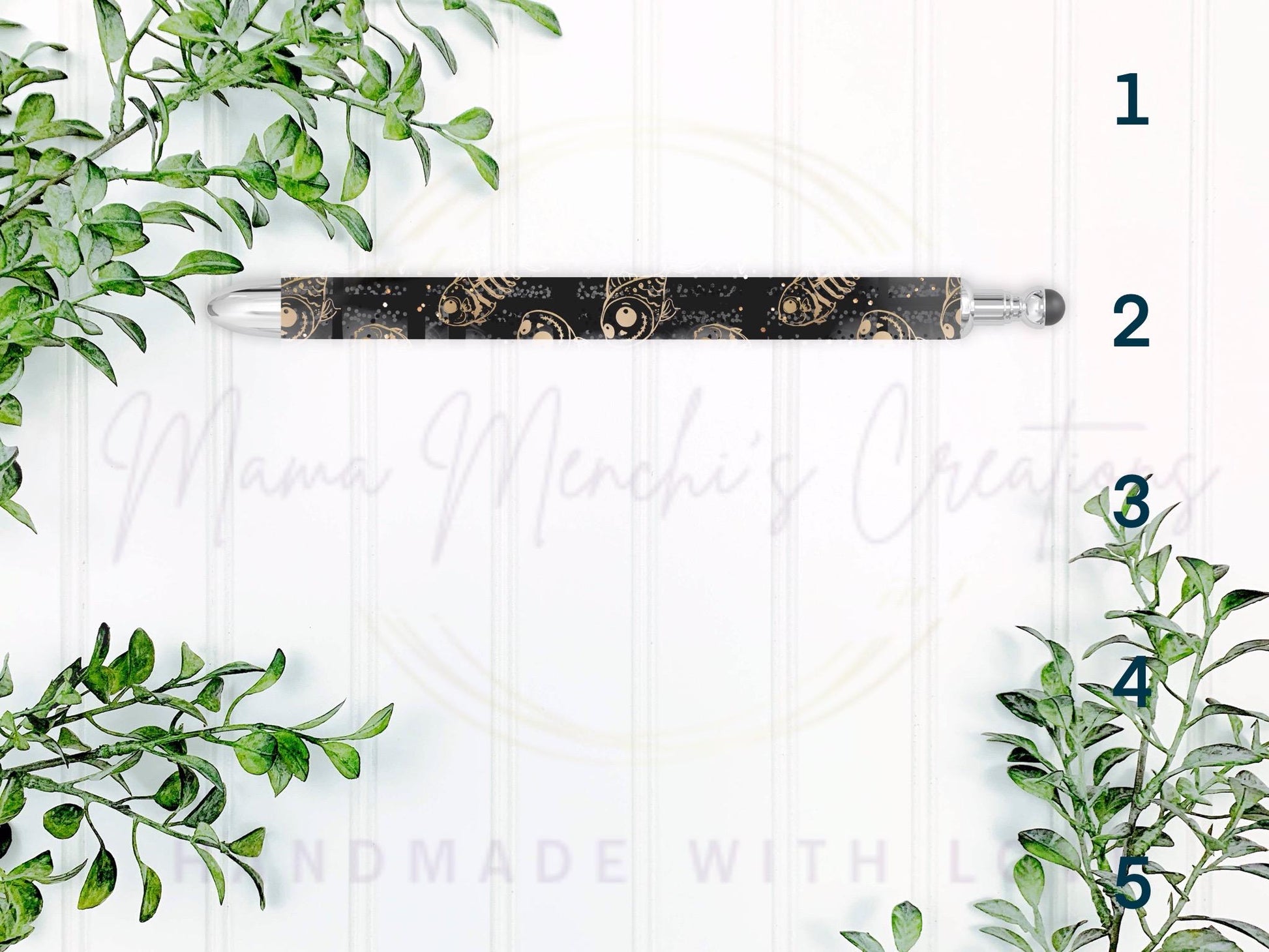 Halloween Dark Mermaid Spooky Refillable Gel Pen