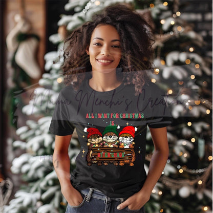 Otter Chaos Christmas PNG, Funny Pun Sublimation (Digital Download)