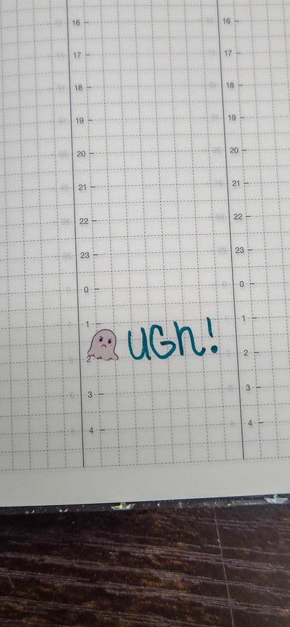 Tiny Ghost Emojis Matte Bujo Journal Planner deco Sticker Sheet
