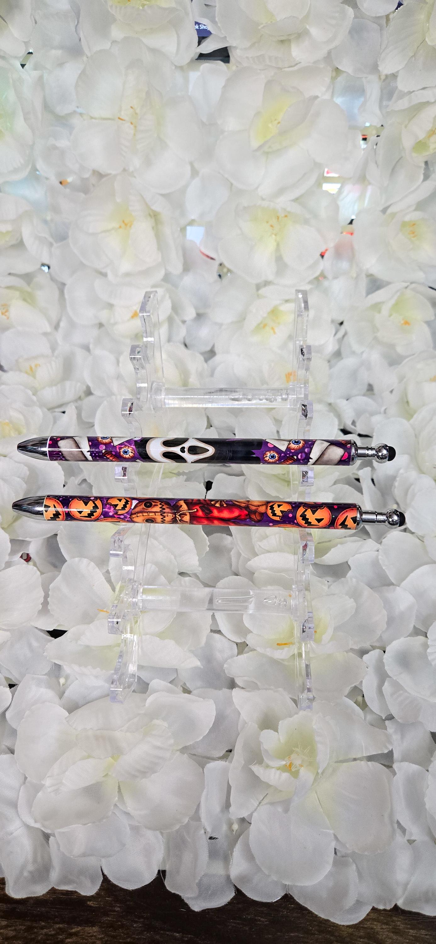 Spooky Horror Ghost Face Pen Refillable Gel Pen