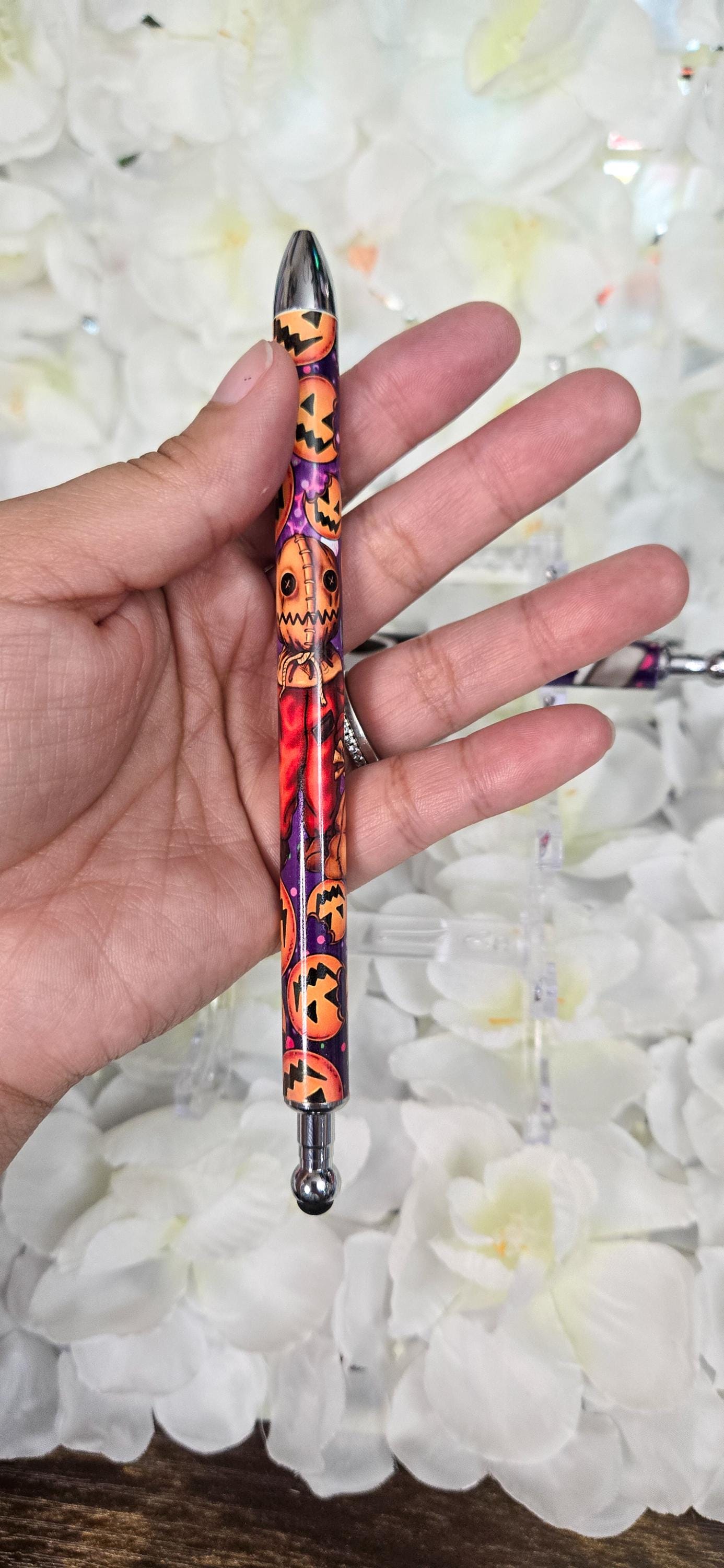 Spooky Horror Ghost Face Pen Refillable Gel Pen