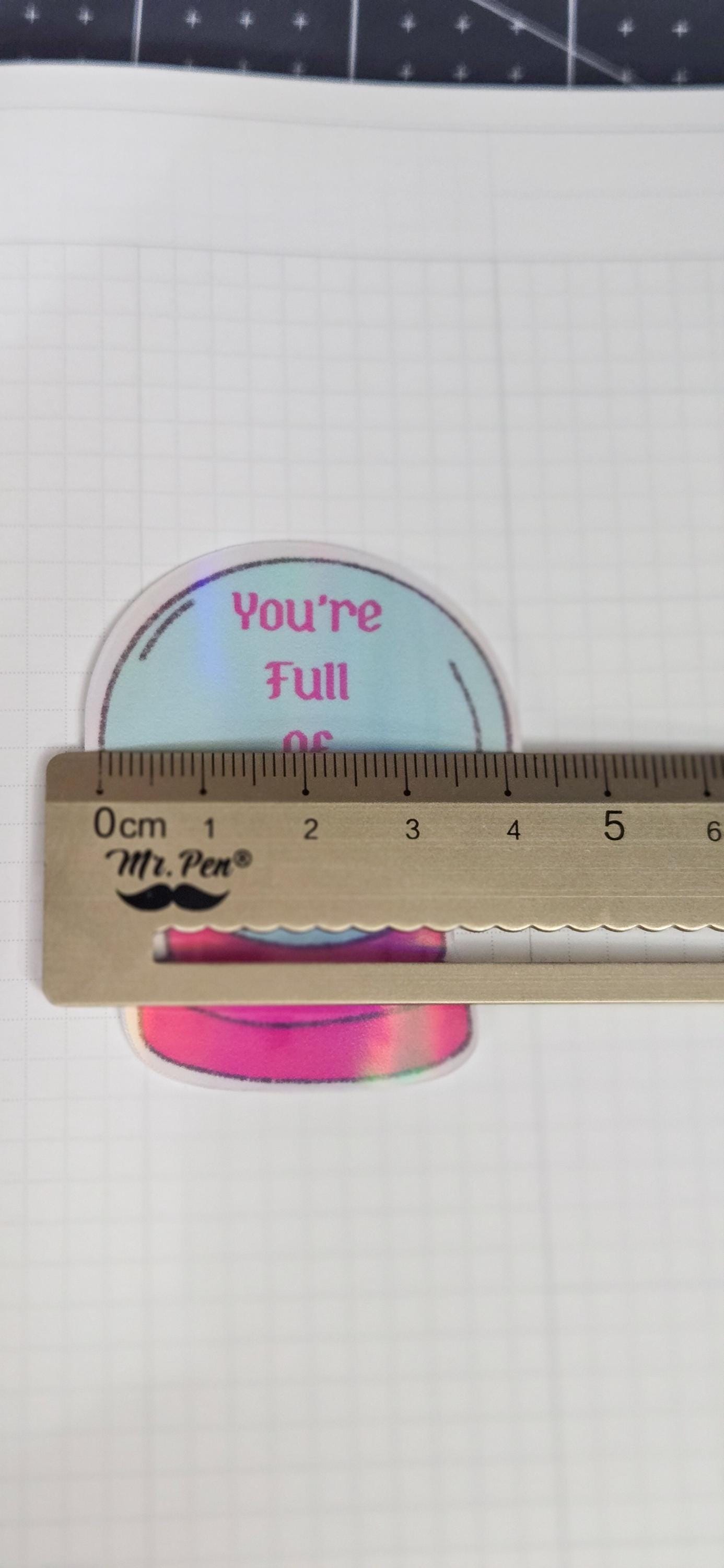Full of Shit Crystal Ball Glossy Die Cut Bujo Journal Planner Sticker