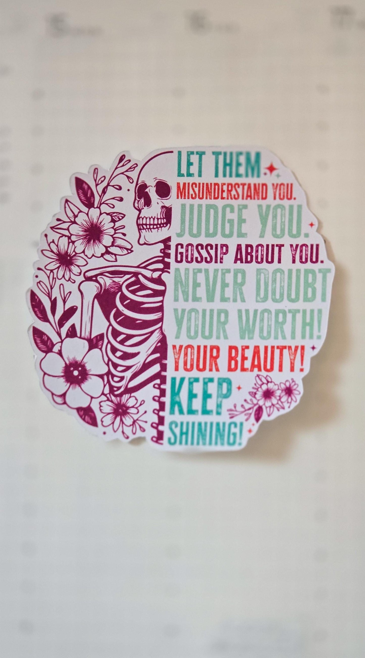Let Them Mental Health Matte Die Cut Bujo Journal Planner Laptop Sticker