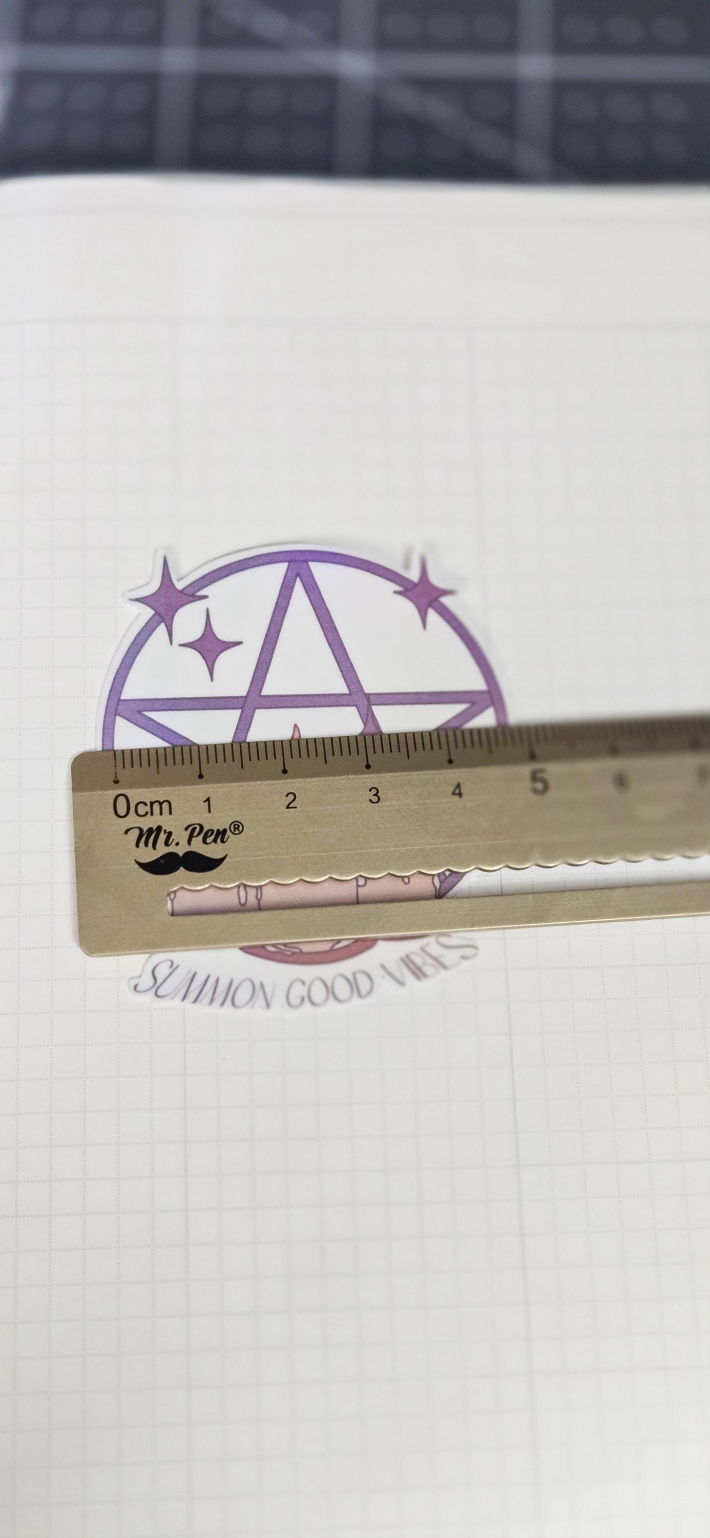 Summon Good Vibes Witchy Holographic Die Cut Bujo Journal Planner deco Sticker Sheet