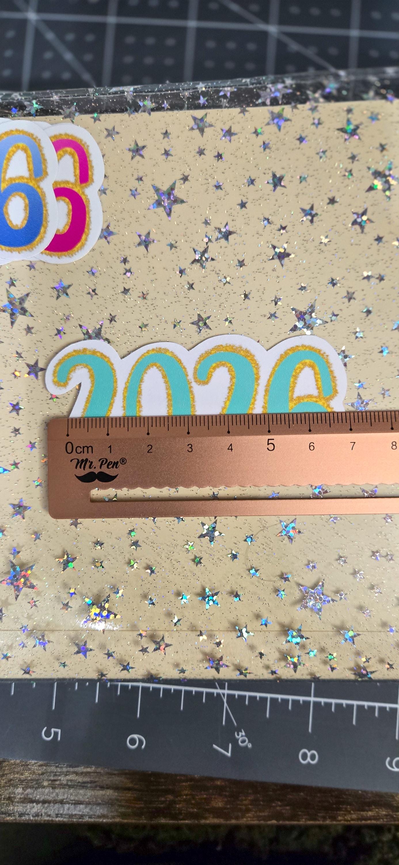 2026 Glossy Die Cut Journal Planner Deco Sticker