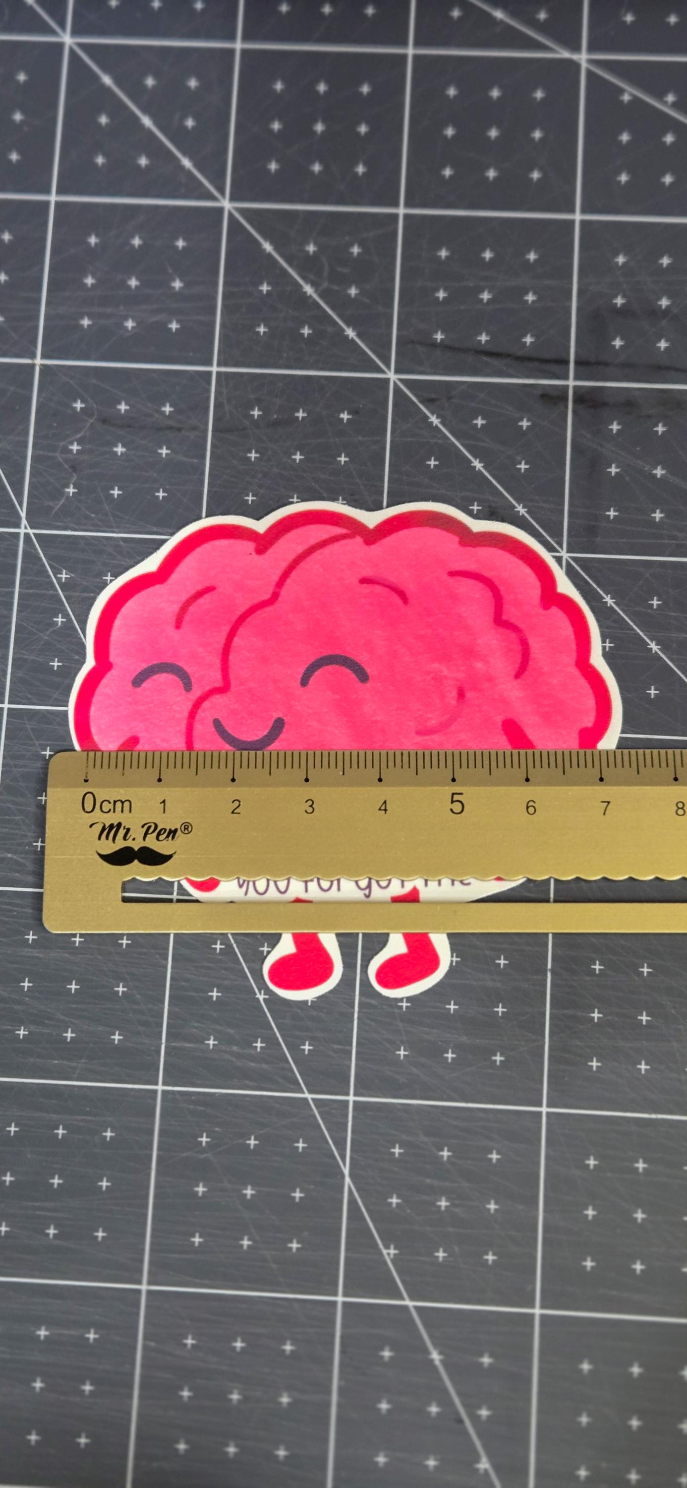 Funny Brain ADHD Quote You Forgot Me Glossy Die Cut Bujo Journal Planner Sticker
