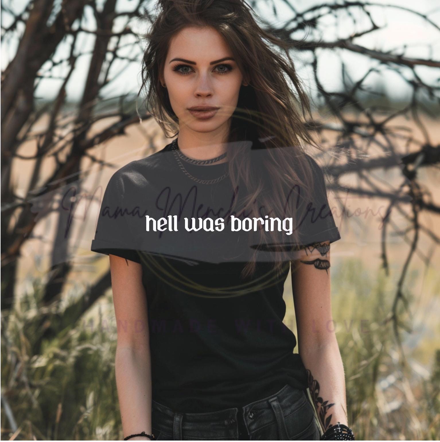 Hell Was Boring Sublimation DTF PNG SVG Digital Download