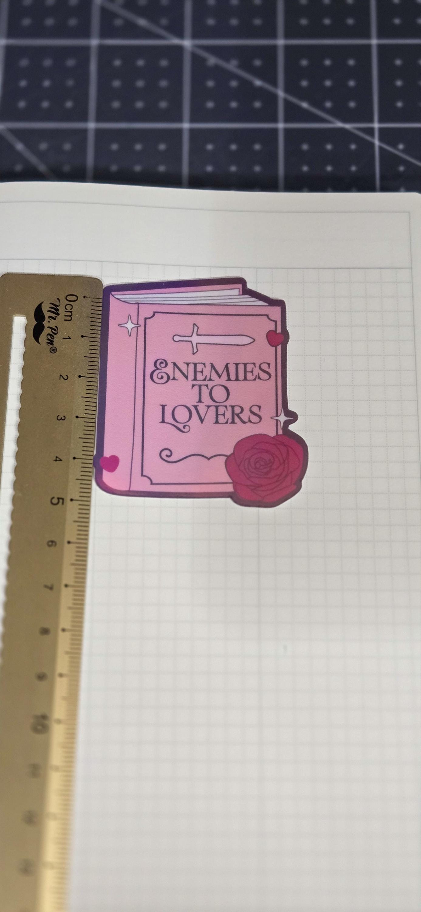 Enemies to Lovers Holographic Die Cut Sticker
