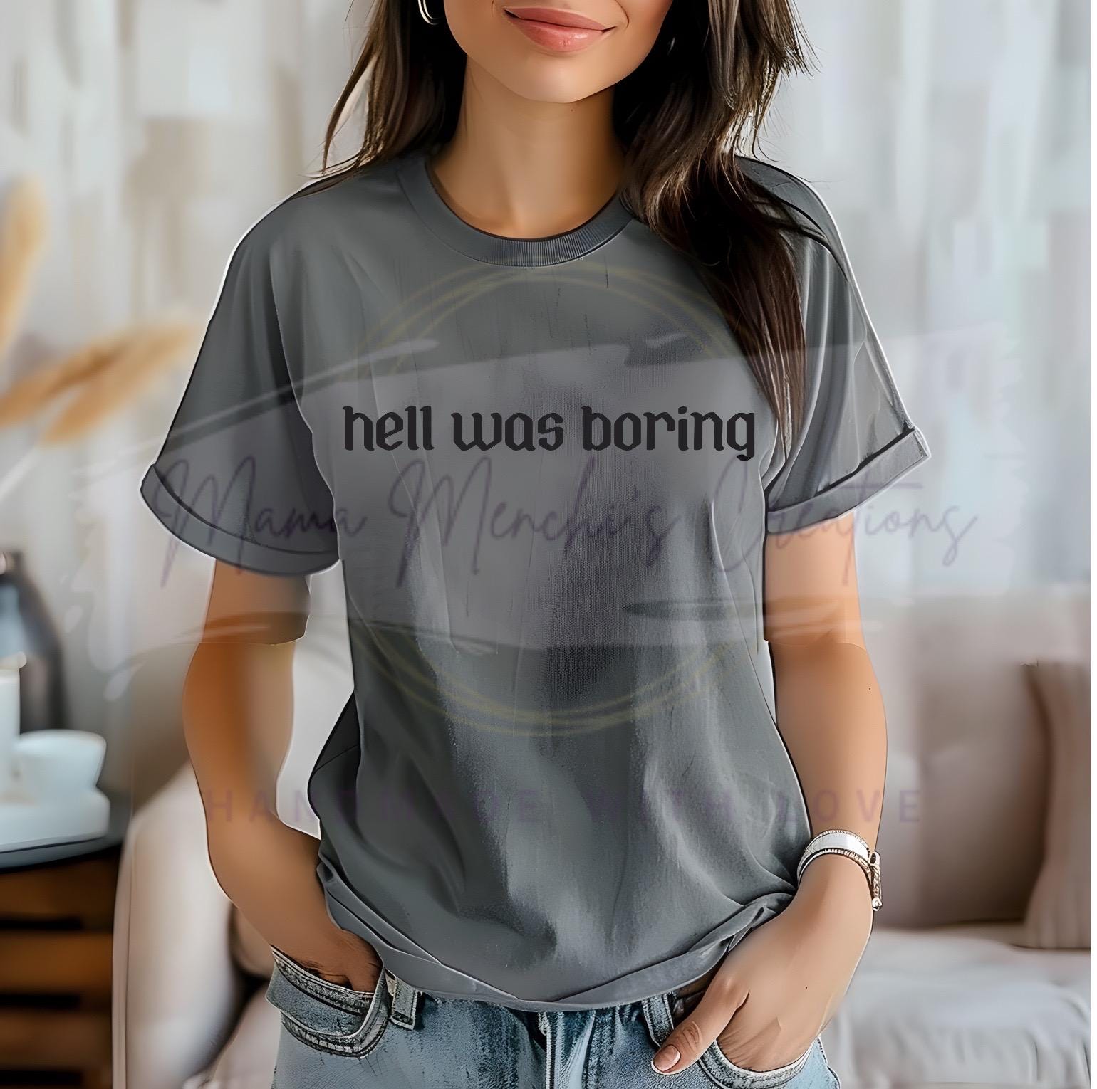 Hell Was Boring Sublimation DTF PNG SVG Digital Download