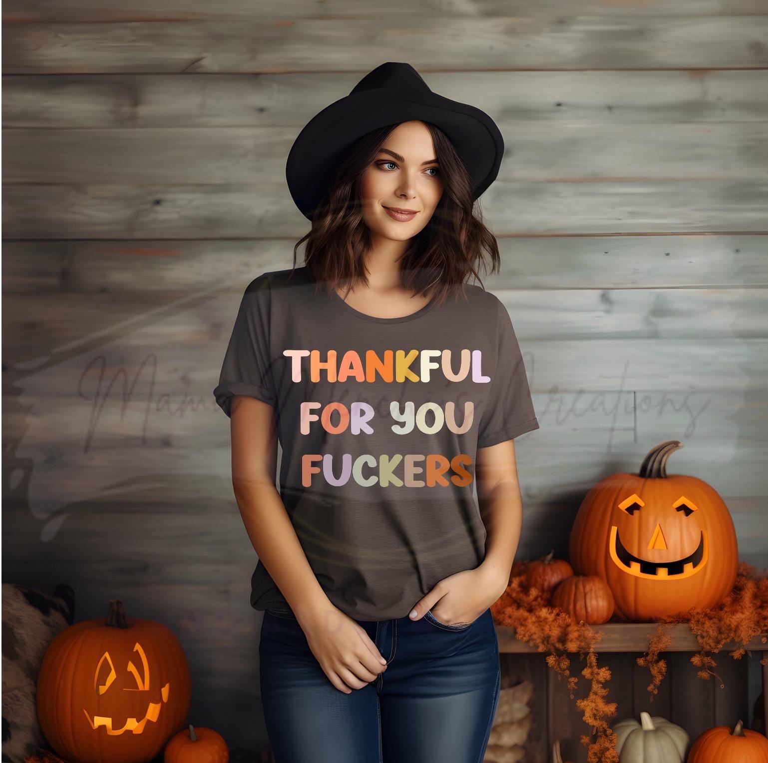 Thankful for you Sweary Sublimation DTF PNG SVG Digital Download