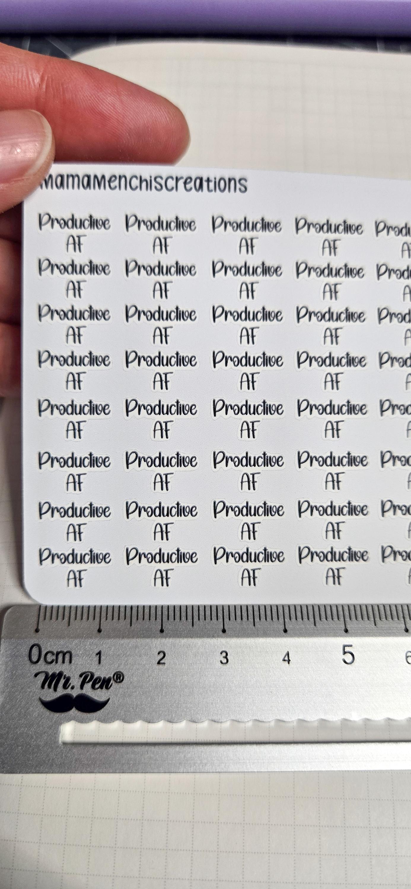 Productive/ Unproductive Sweary Tracker Bujo Journal Planner Functional Sticker Sheet