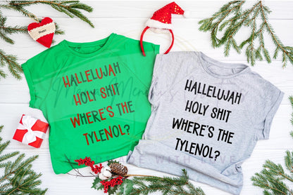 Where's the Tylenol Christmas Vacation Sublimation DTF PNG SVG Digital Download