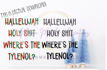 Where's the Tylenol Christmas Vacation Sublimation DTF PNG SVG Digital Download