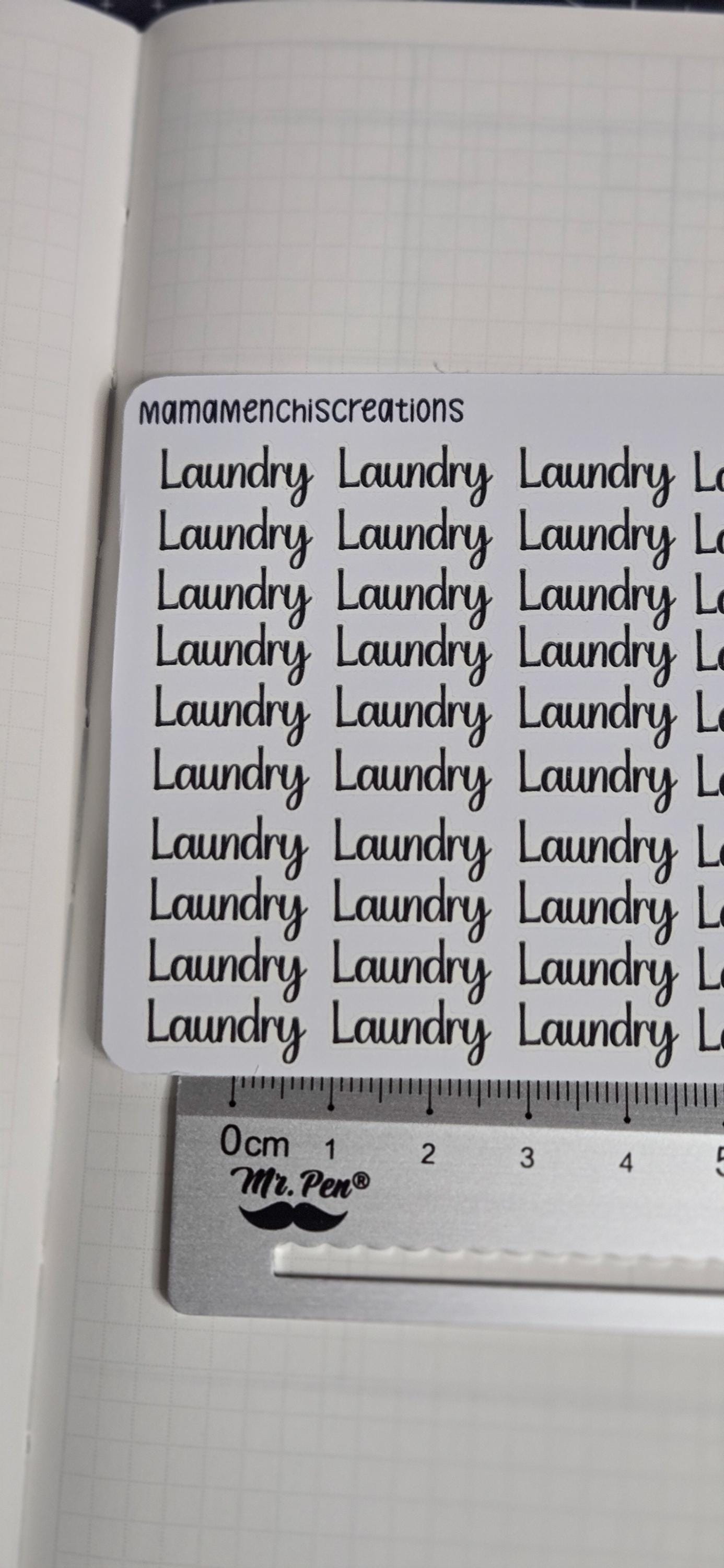 Laundry Sweary and non-sweary Bujo Journal Planner Functional Sticker Sheet