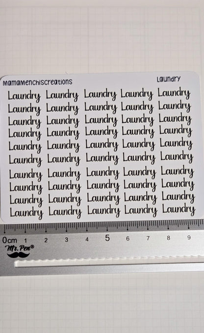 Laundry Sweary and non-sweary Bujo Journal Planner Functional Sticker Sheet