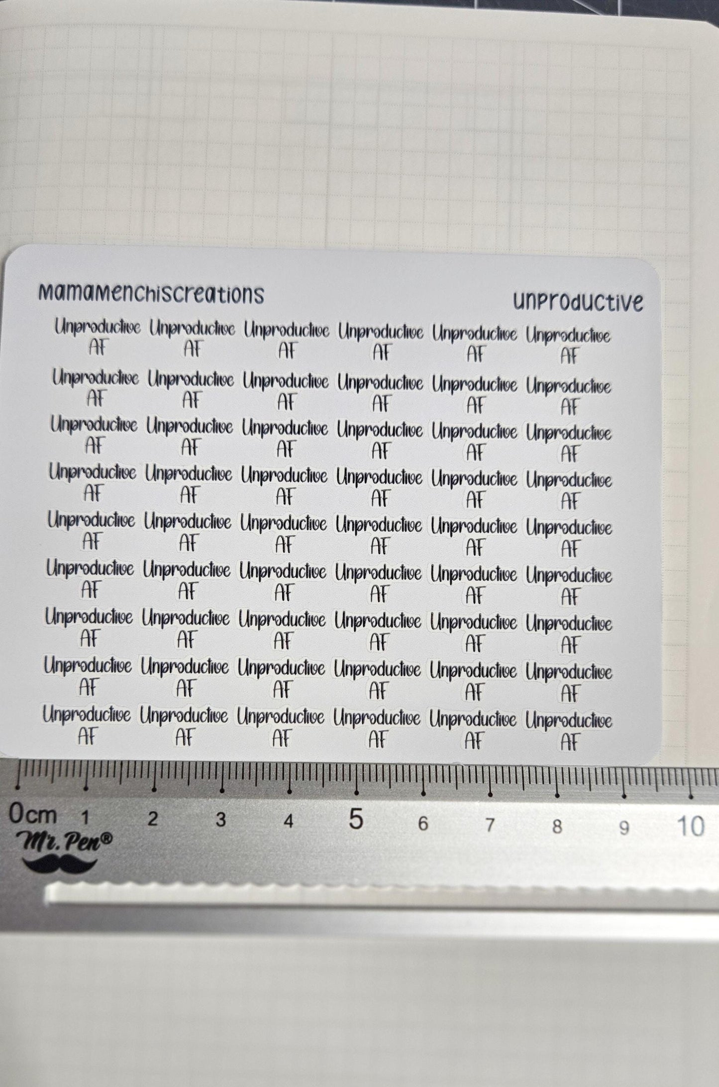 Productive/ Unproductive Sweary Tracker Bujo Journal Planner Functional Sticker Sheet