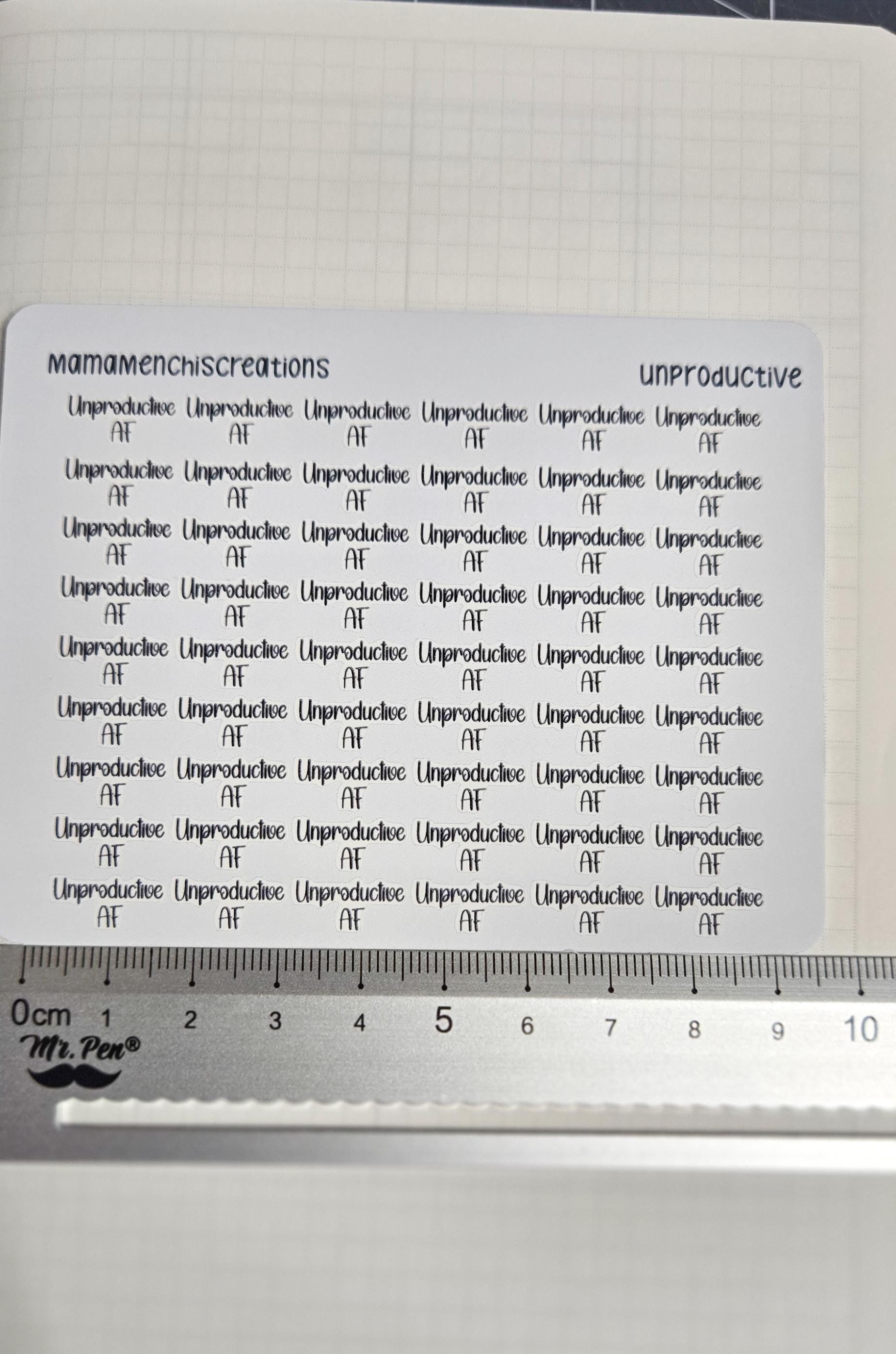 Productive/ Unproductive Sweary Tracker Bujo Journal Planner Functional Sticker Sheet