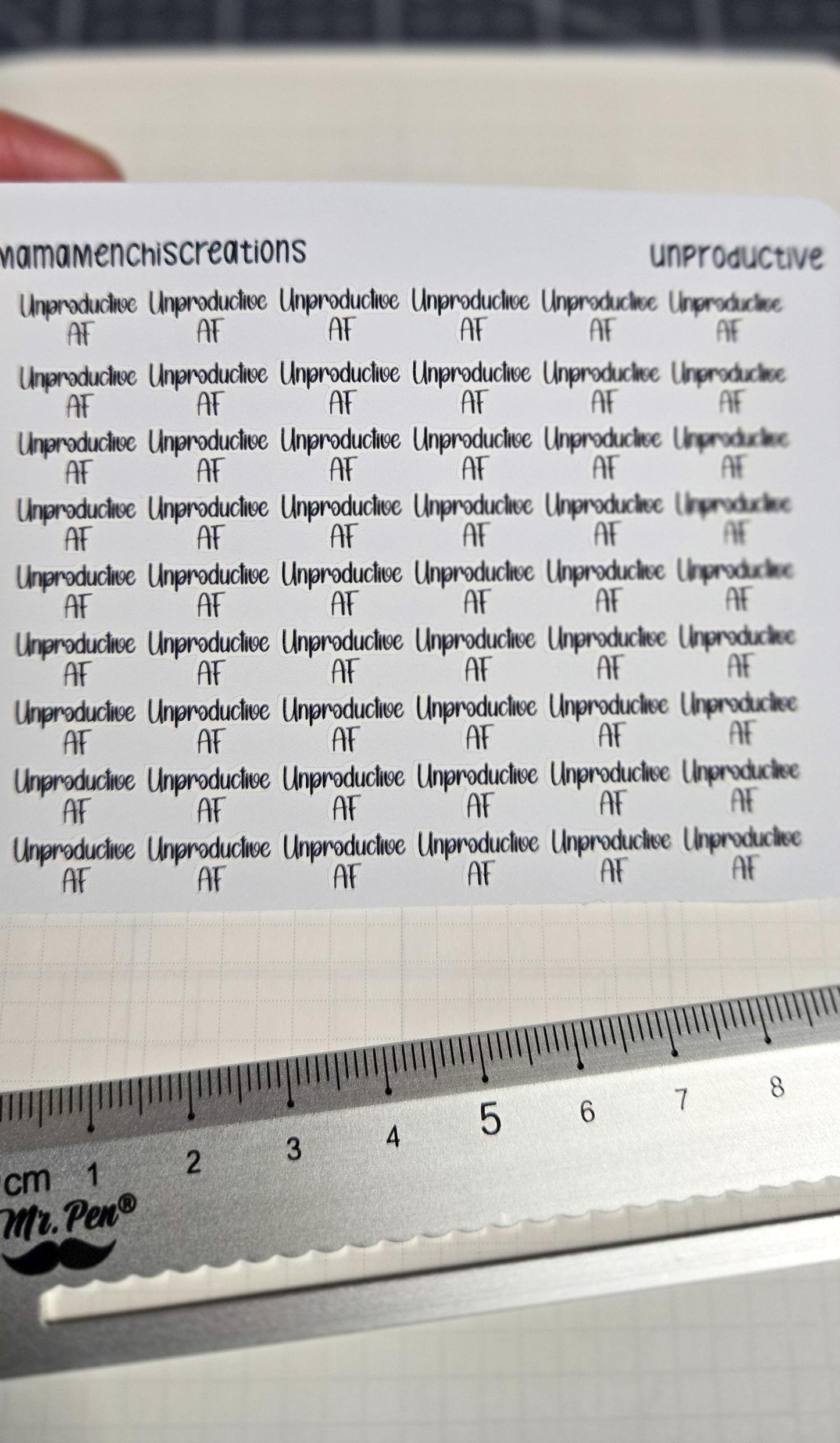 Productive/ Unproductive Sweary Tracker Bujo Journal Planner Functional Sticker Sheet