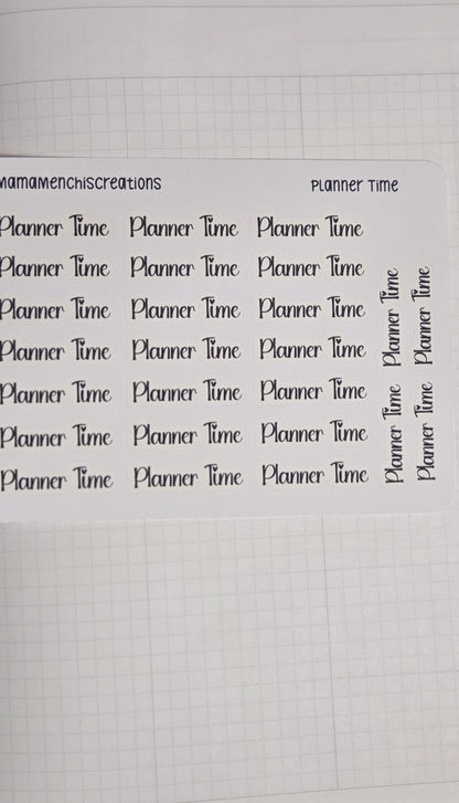 Planner Time Tracker Bujo Journal Planner Functional Sticker Sheet