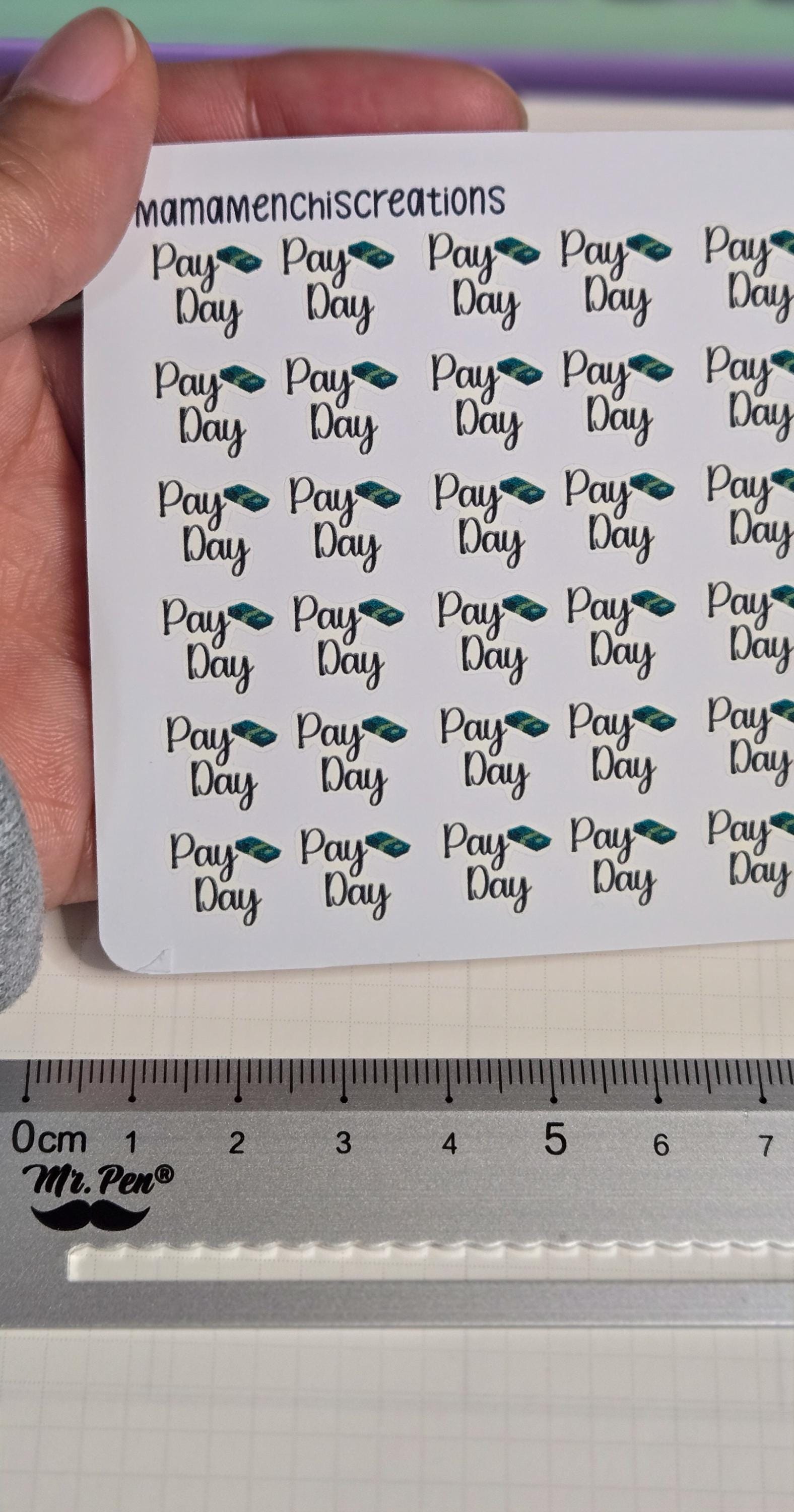 Pay Day Tracker Bujo Journal Planner Functional Sticker Sheet