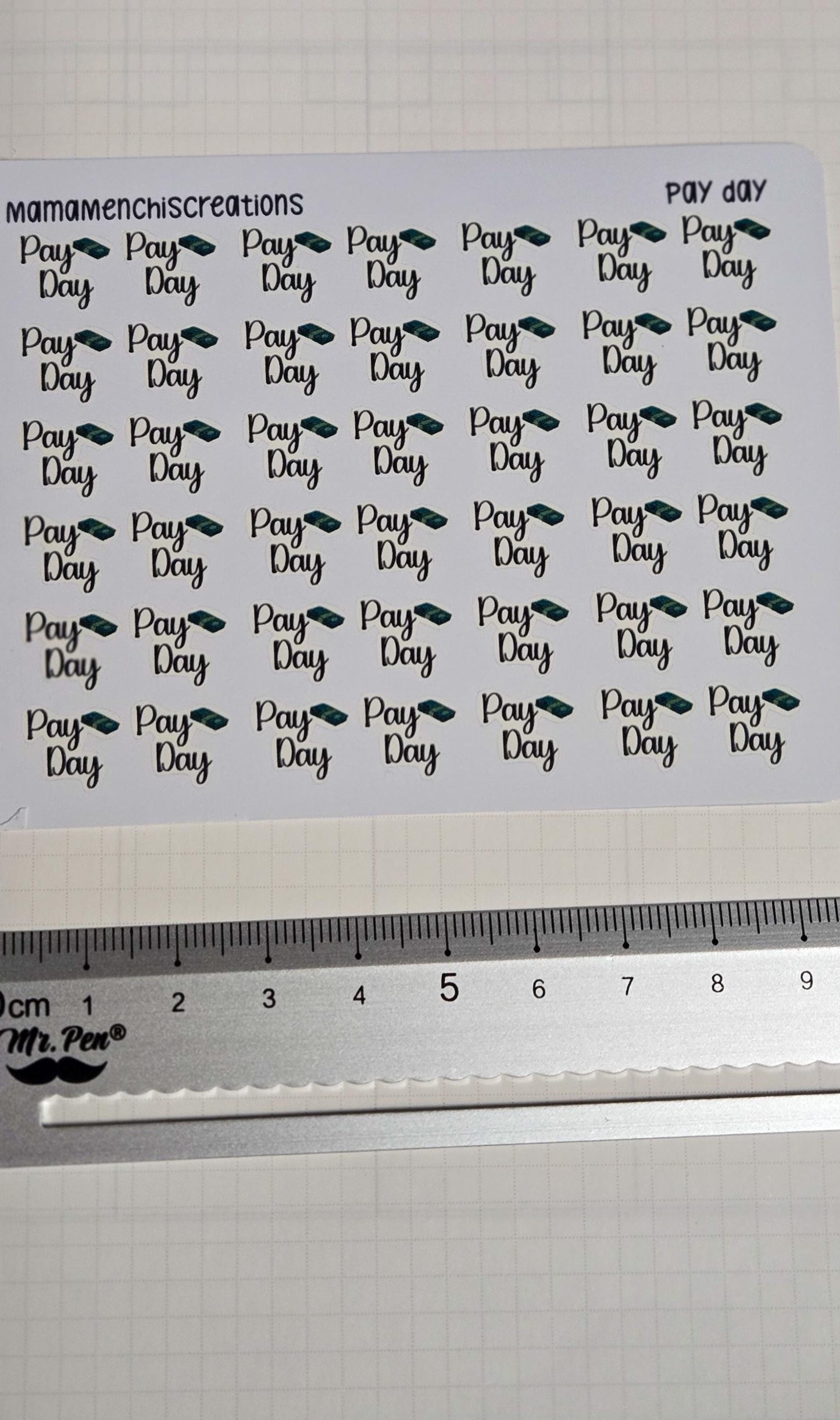Pay Day Tracker Bujo Journal Planner Functional Sticker Sheet