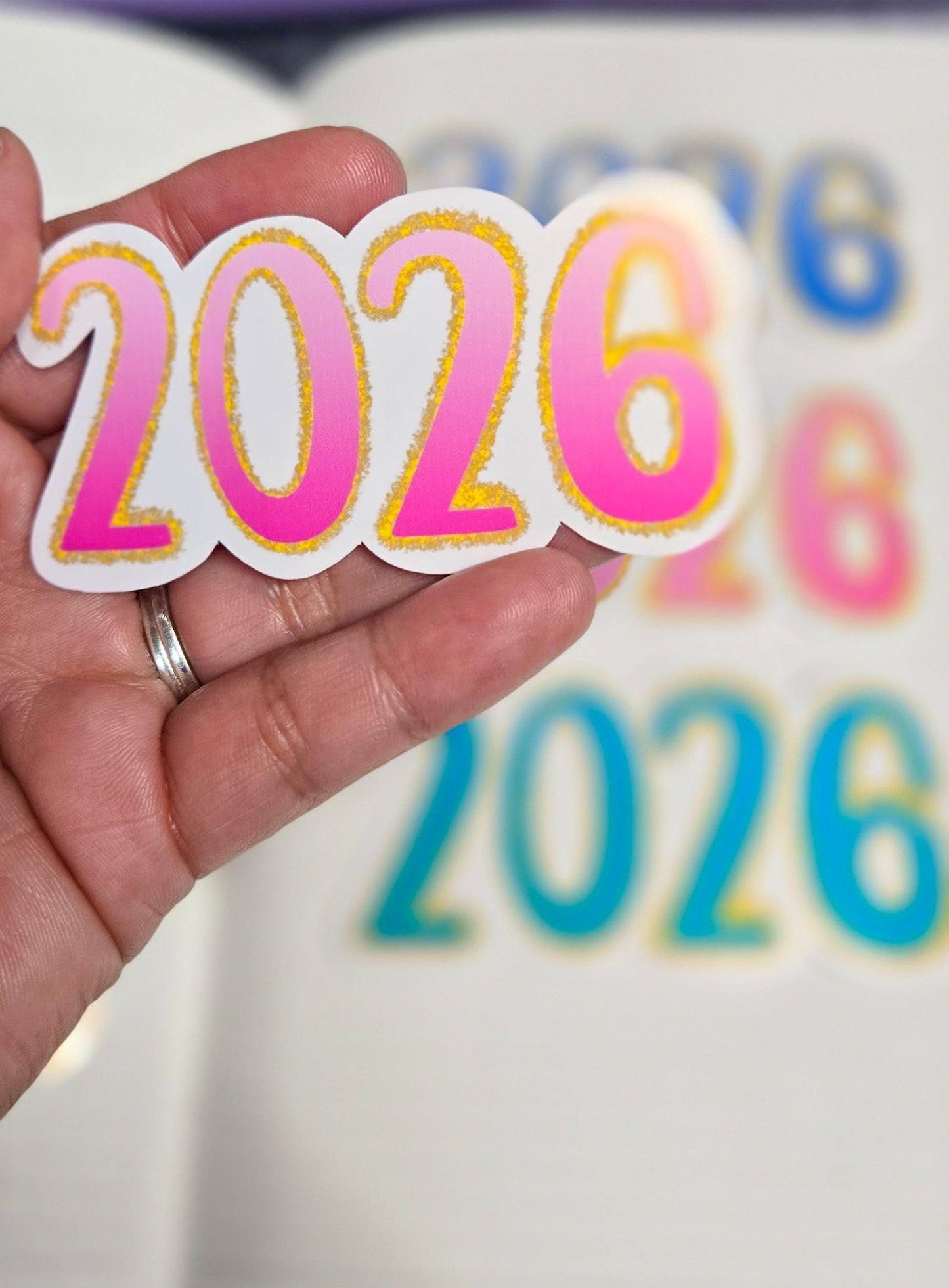 2026 Soft and Dreamy Vibes Die Cut Journal Planner Deco Sticker