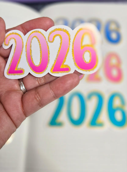 2026 Soft and Dreamy Vibes Die Cut Journal Planner Deco Sticker