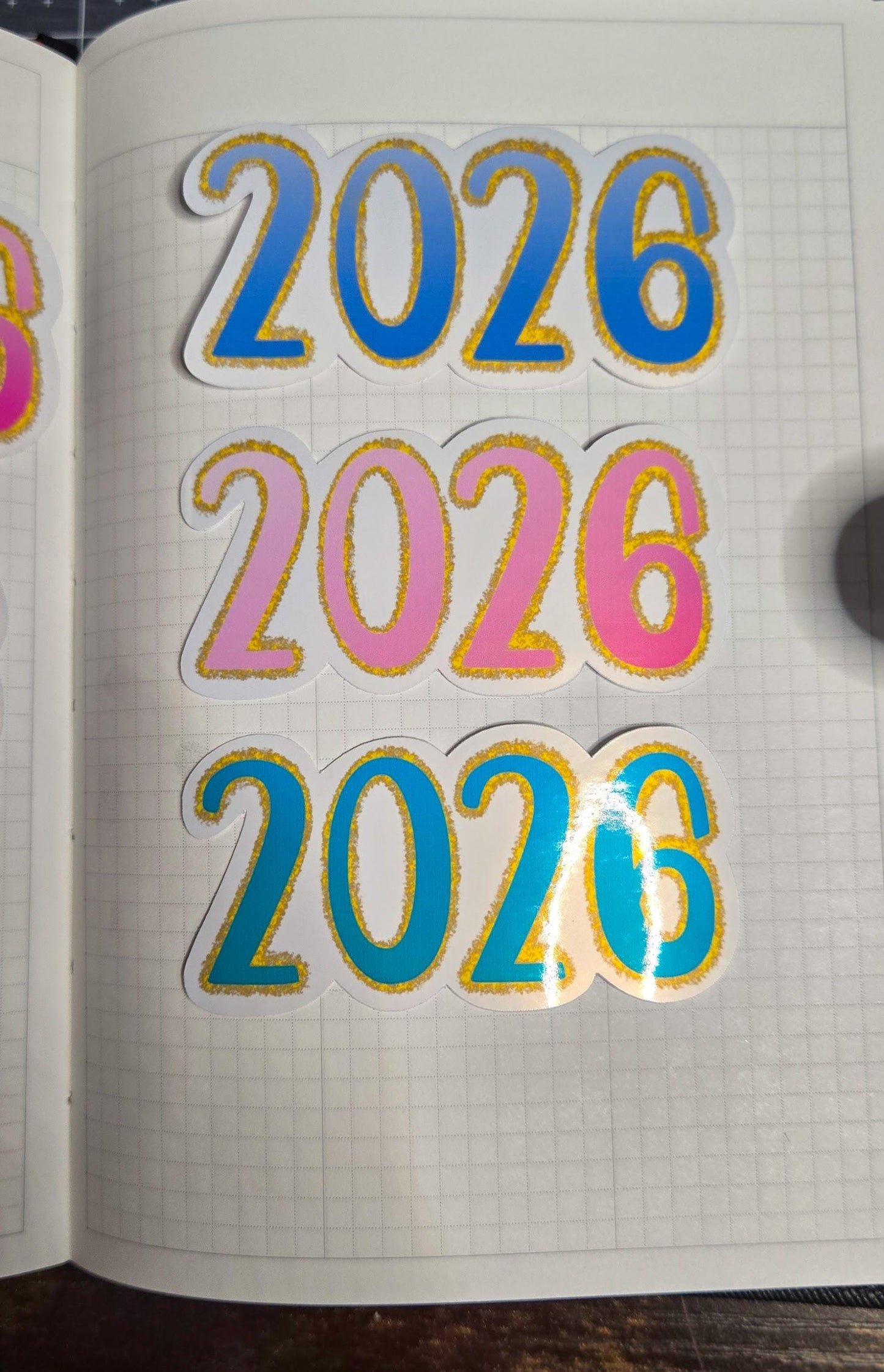 2026 Soft and Dreamy Vibes Die Cut Journal Planner Deco Sticker
