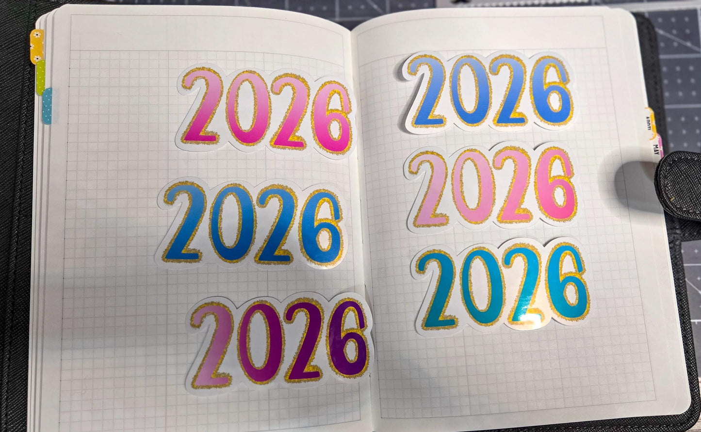 2026 Soft and Dreamy Vibes Die Cut Journal Planner Deco Sticker