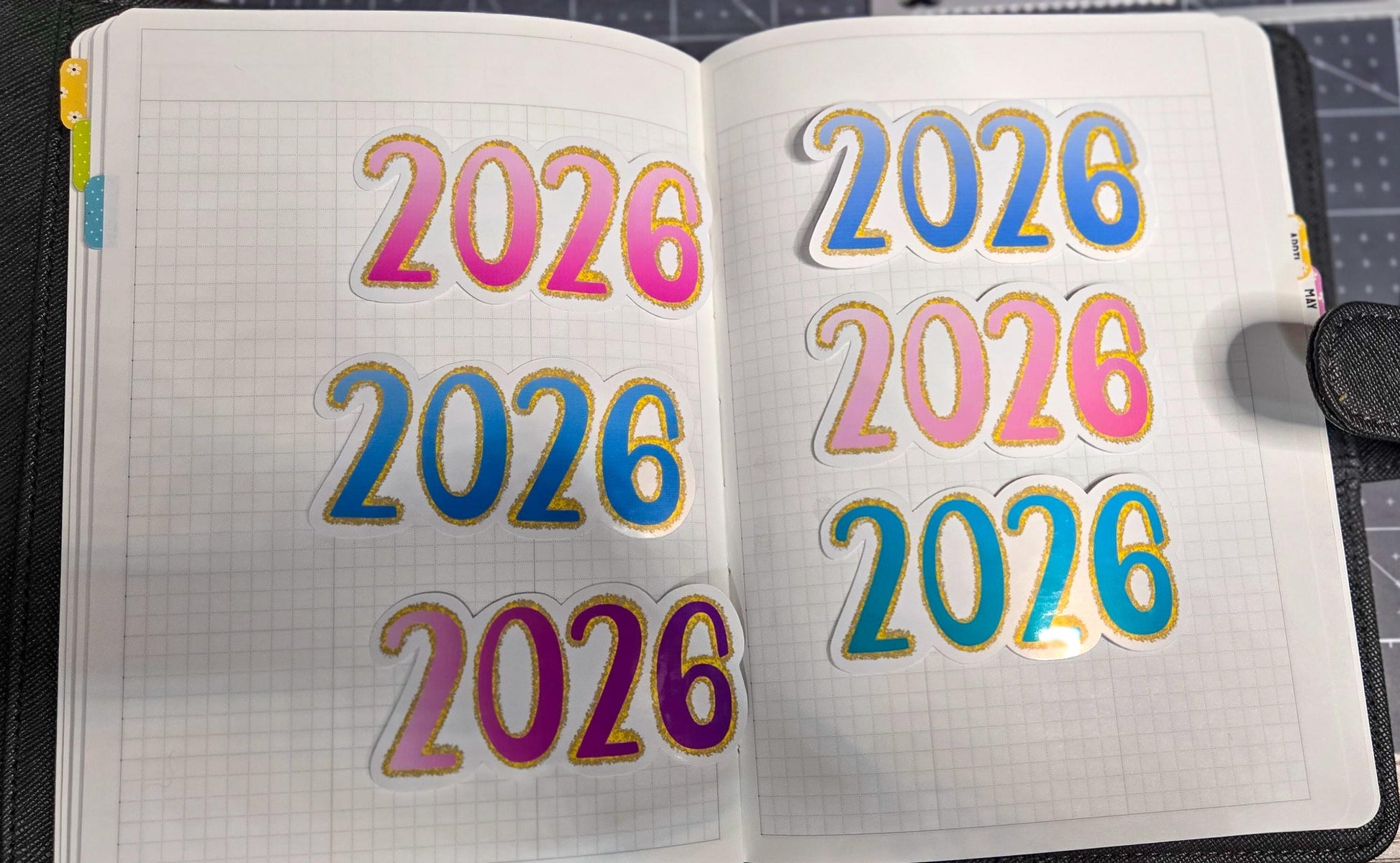 2026 Soft and Dreamy Vibes Die Cut Journal Planner Deco Sticker