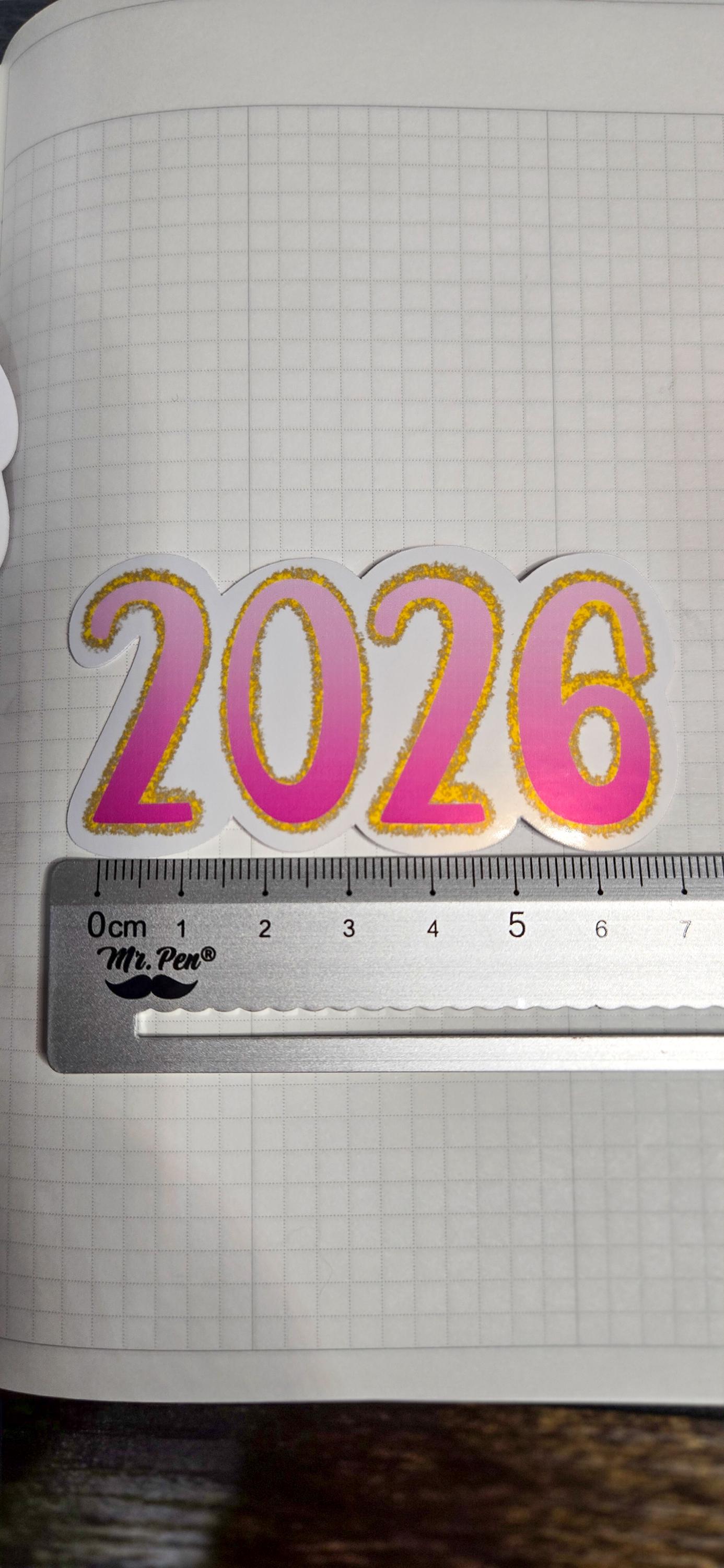 2026 Soft and Dreamy Vibes Die Cut Journal Planner Deco Sticker