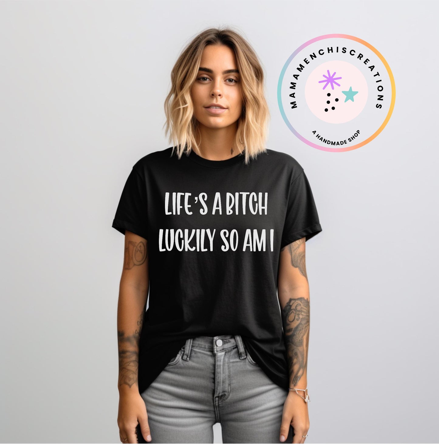Life's a Bitch Luckily So Am I Sublimation DTF PNG Digital Download