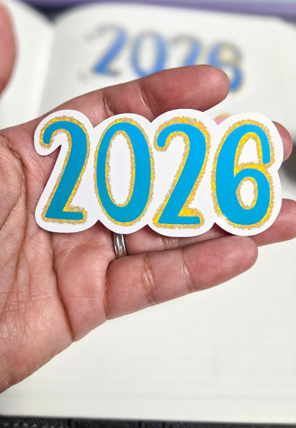 2026 Soft and Dreamy Vibes Die Cut Journal Planner Deco Sticker