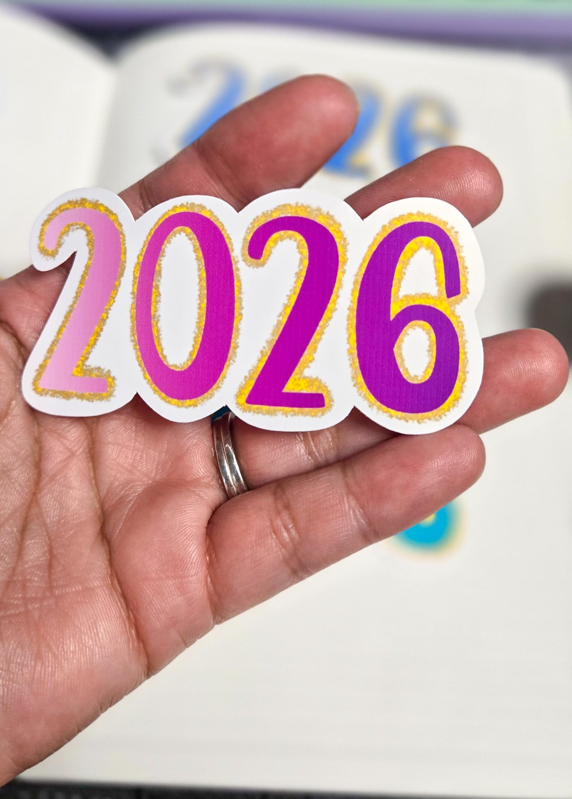 2026 Soft and Dreamy Vibes Die Cut Journal Planner Deco Sticker
