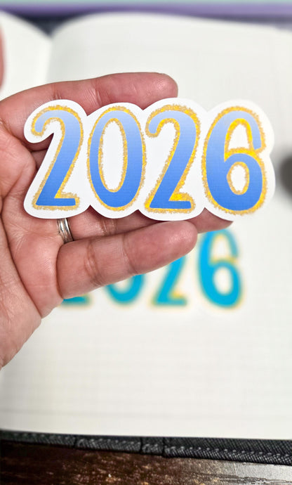 2026 Soft and Dreamy Vibes Die Cut Journal Planner Deco Sticker