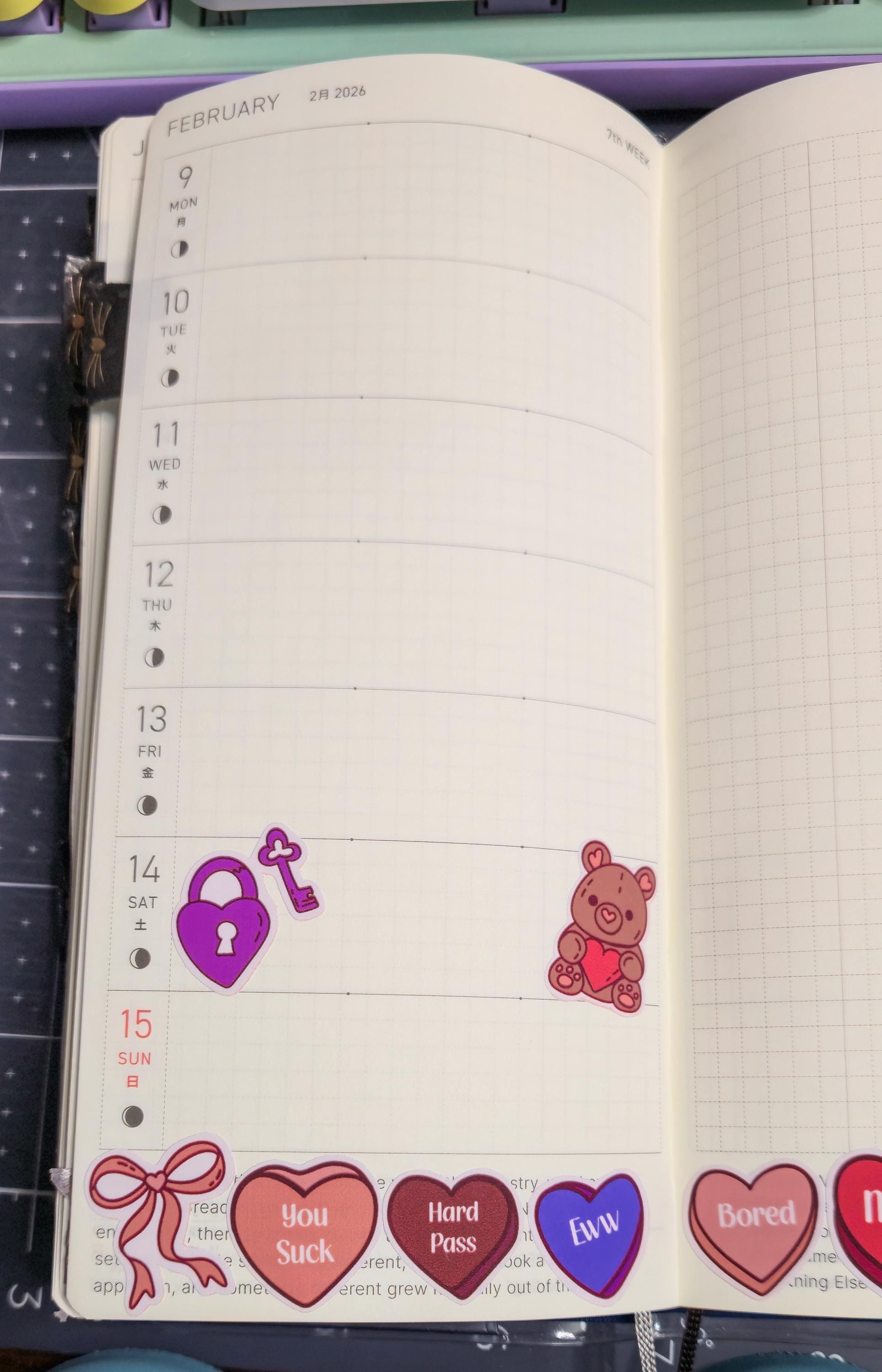 Anti- Valentine's Day Bujo Journal Planner deco Sticker Sheet