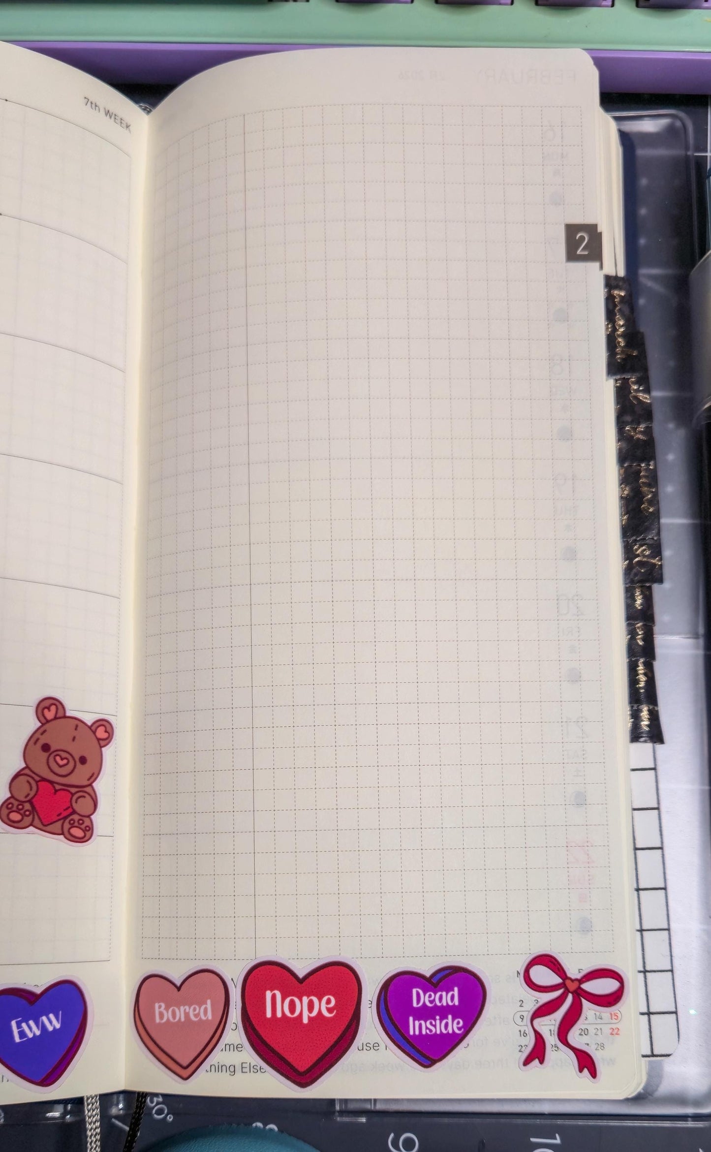 Anti- Valentine's Day Bujo Journal Planner deco Sticker Sheet