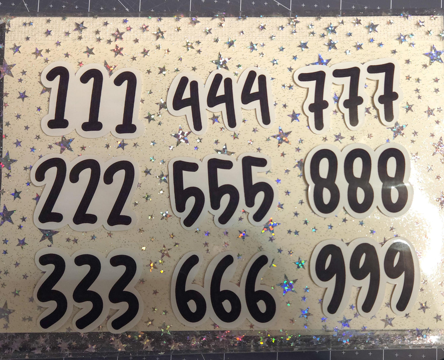 Angel Number Manifestation Glossy Die Cut Bujo Journal Planner Laptop Sticker