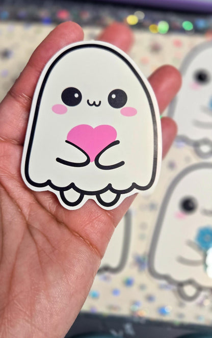 Ghost Stickers | Heart & Flower, Bujo Planner Stickers