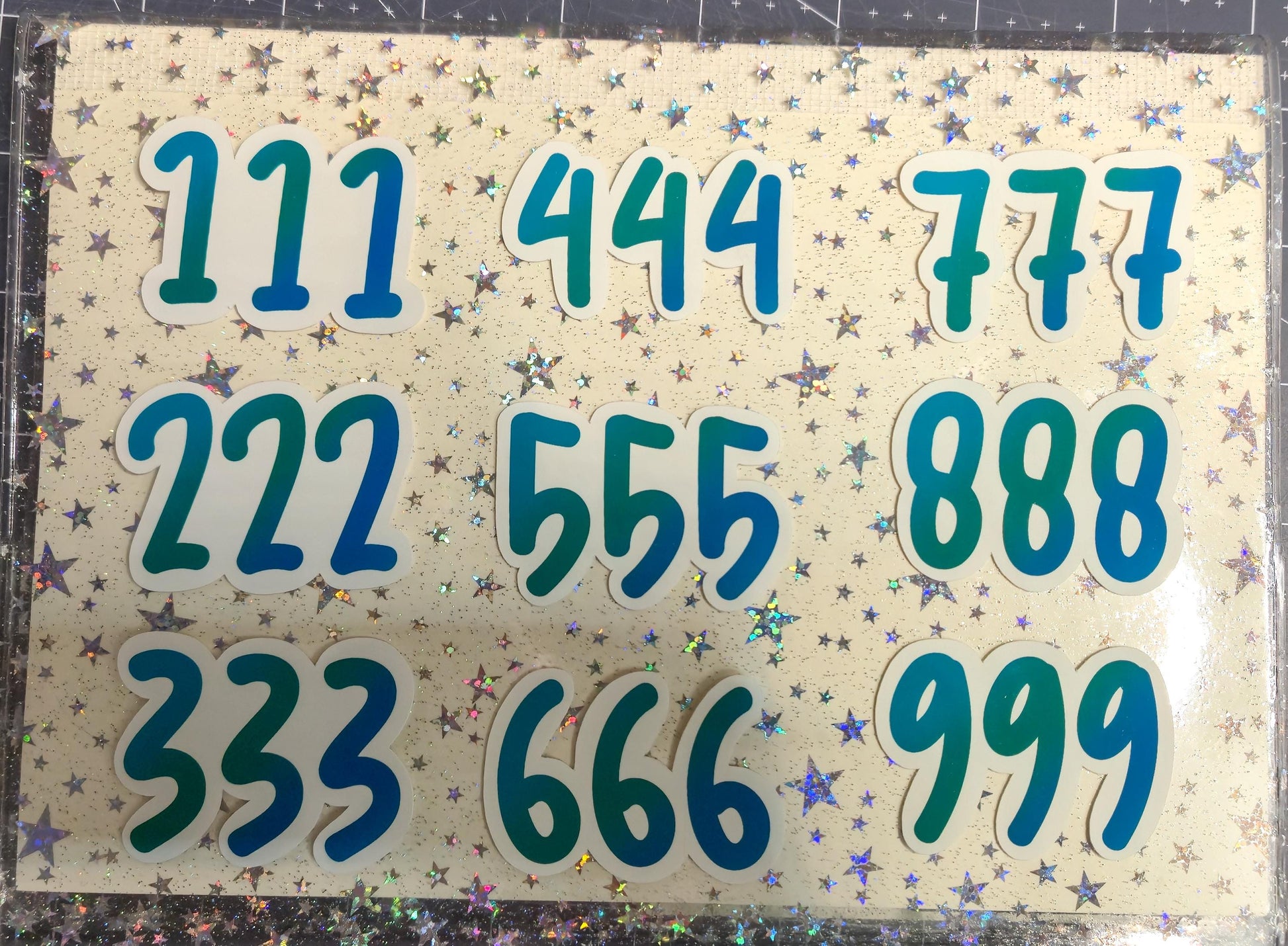 Angel Number Manifestation Glossy Die Cut Bujo Journal Planner Laptop Sticker