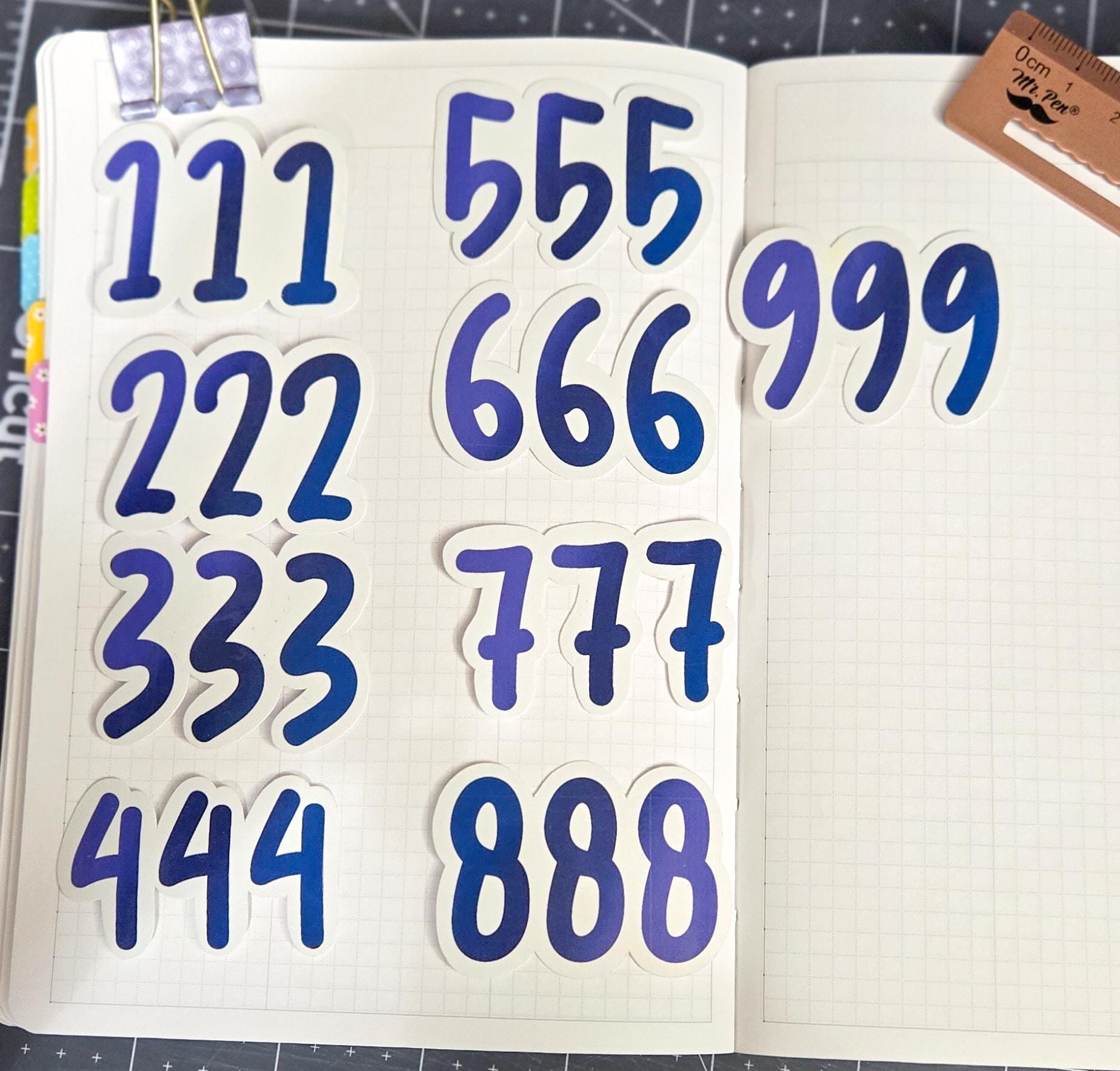 Angel Number Manifestation Glossy Die Cut Bujo Journal Planner Laptop Sticker