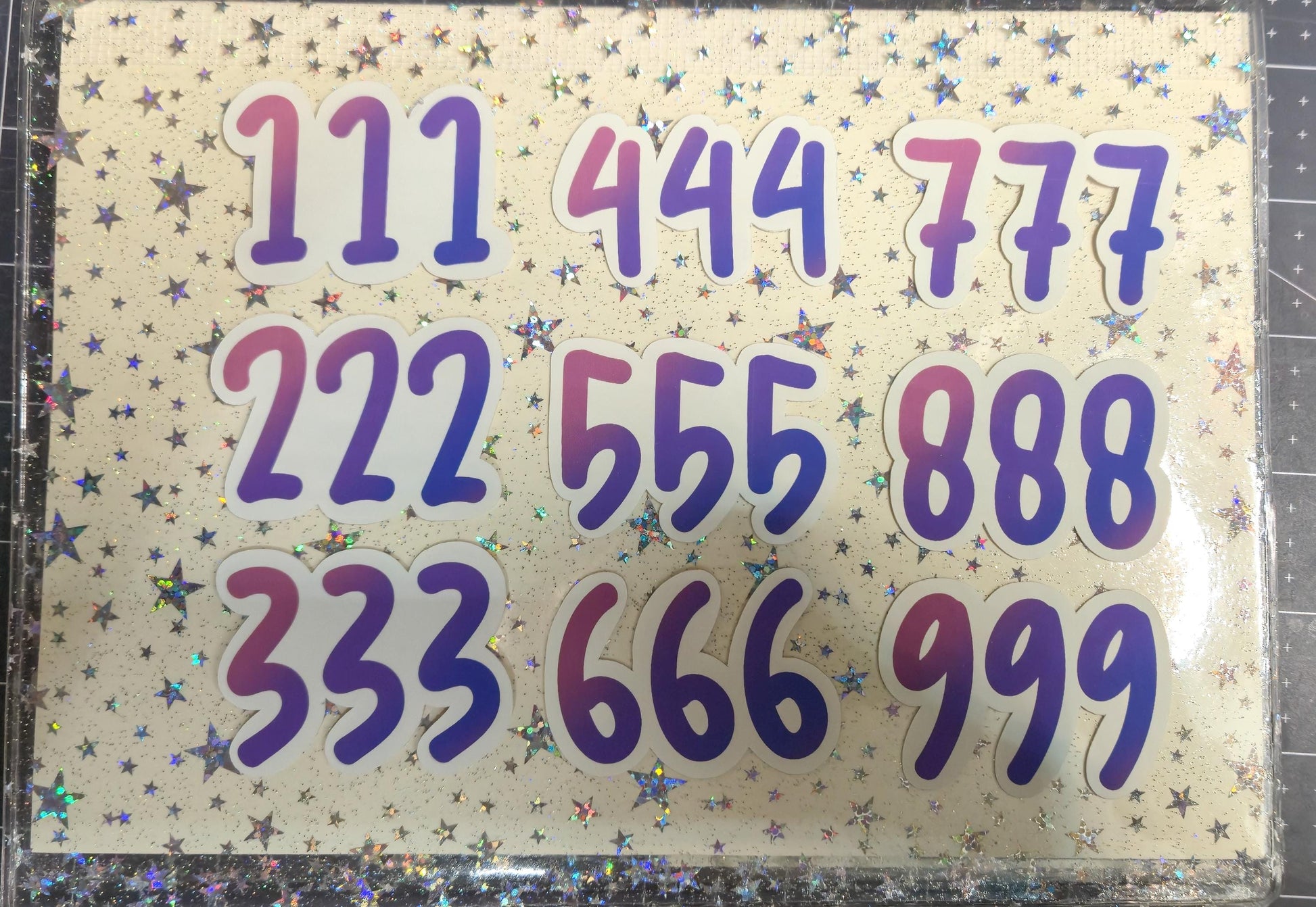 Angel Number Manifestation Glossy Die Cut Bujo Journal Planner Laptop Sticker